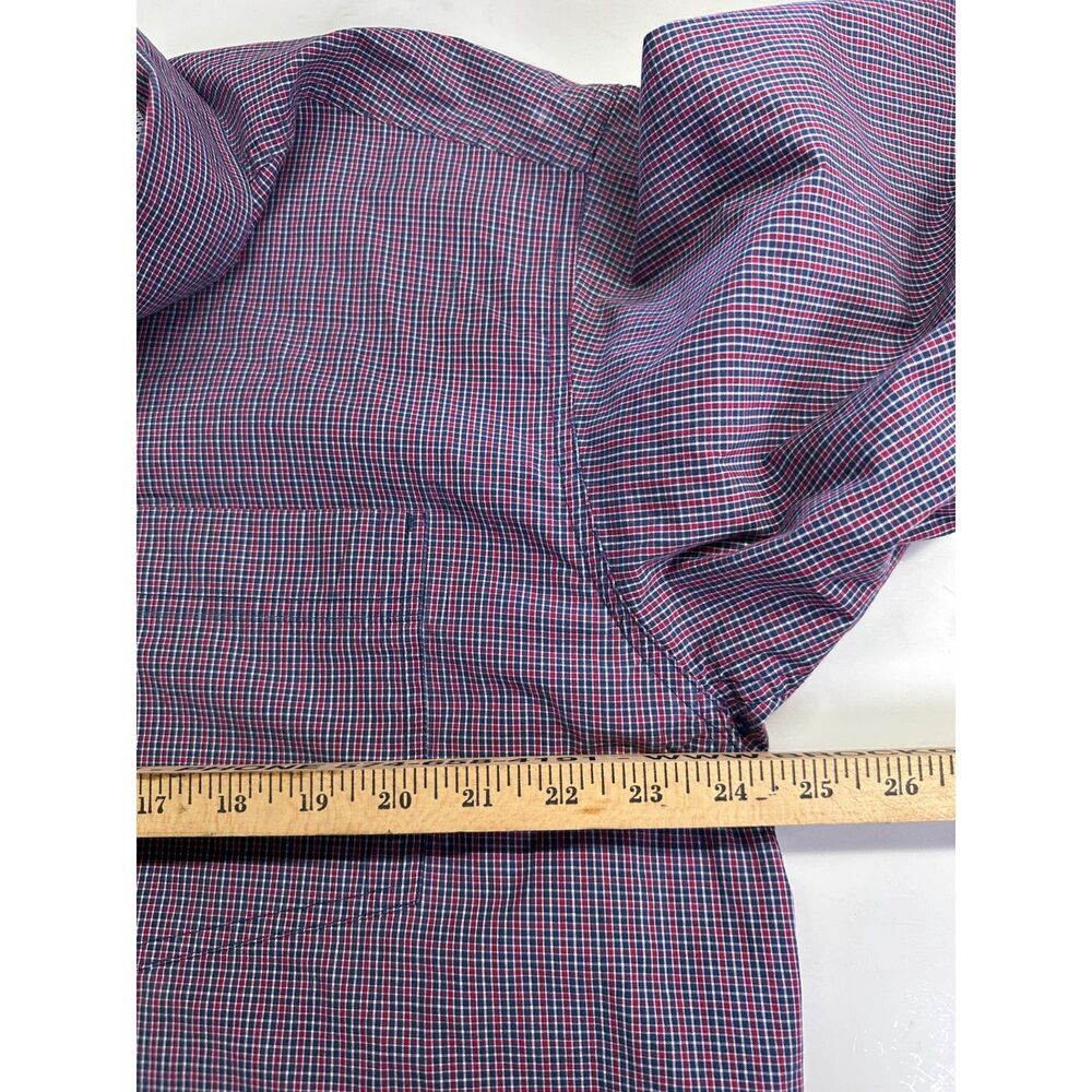 Ariat Pro Series Red White & Blue Plaid Button Up Western Shirt Men's XL - Picture 12 of 14